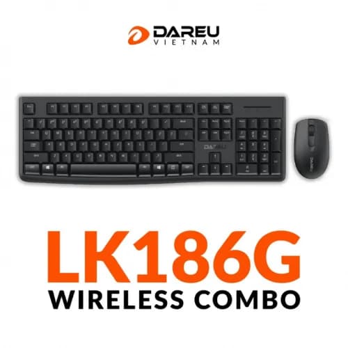 DAREU LK186G WIRELESS KEYBOARD AND MOUSE COMBO