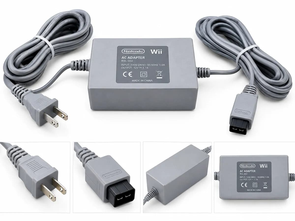 Nintendo Wii Replacement Power Supply AC Adapter 2