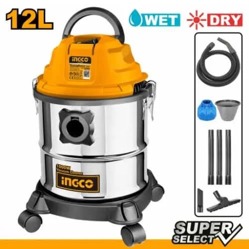 Ingco 12L 800W Wet Dry Vacuum 4
