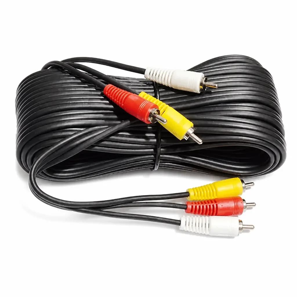 Rca/av Audio Cable - 20m 3 Rca To Rca Male To Male