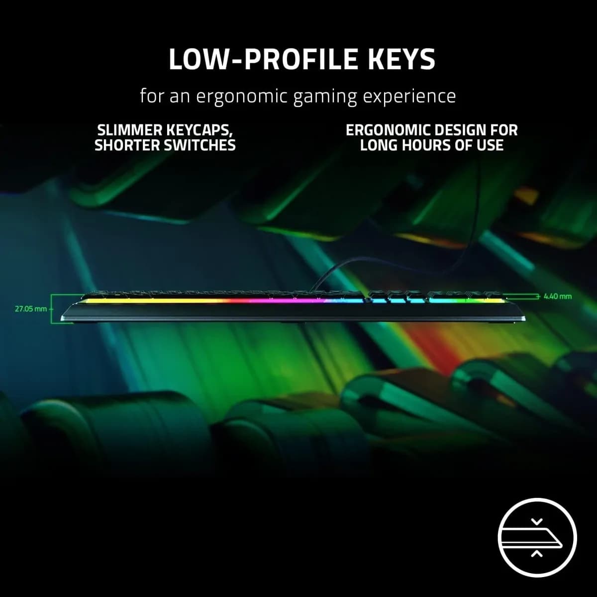 Razer Ornata V3 Gaming Keyboard – Rz03-04460200-r3u1 3