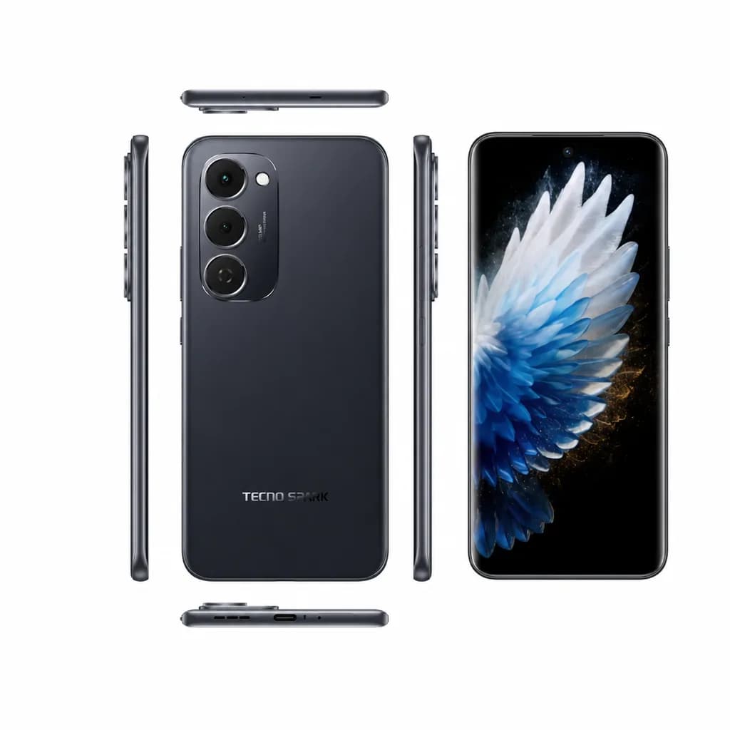 Tecno Spark 40 pro plus 4GB Ram 128GB Rom 6.78" Android 15, 5200mAh