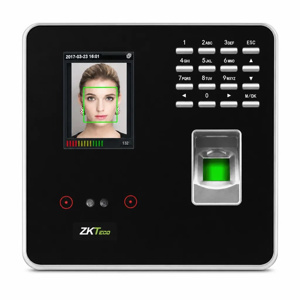 ZKTeco Biometric Fingerprint Attendance Machine with Face Recognition