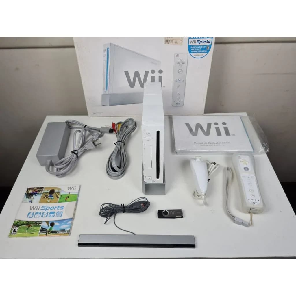 Nintendo Wii Console – 6 Preloaded Games Including Wii Sports 2