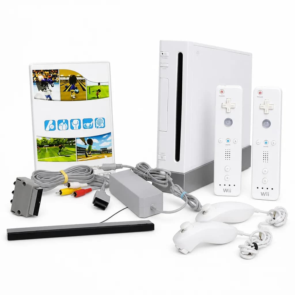 Nintendo Wii Console & Wii Sports Game