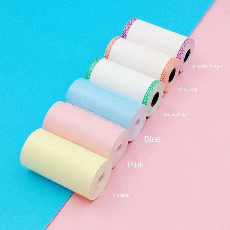 57mm Colored Edge Thermal Paper Rolls – 3 Rolls 4