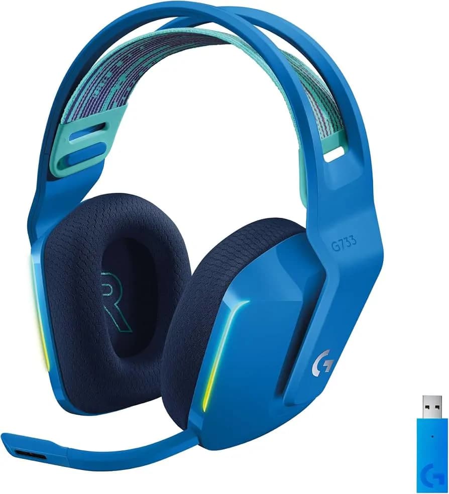 Logitech G733 Lightspeed Wireless Gaming Headset With Suspension Headband- Lightsync Rgb 3