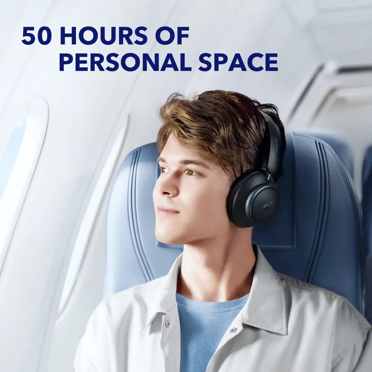 Soundcore Space Q45 Adaptive ANC Headphones - Blue 4