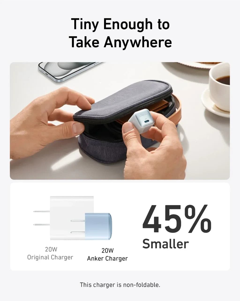 Anker 511 A2637 20W USB-C Fast Wall Charger 3