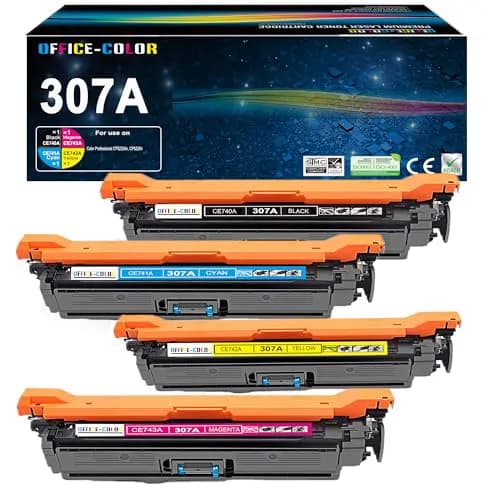 Compatible HP 307A Toner Cartridges CE740A CE741A CE742A CE743A 2