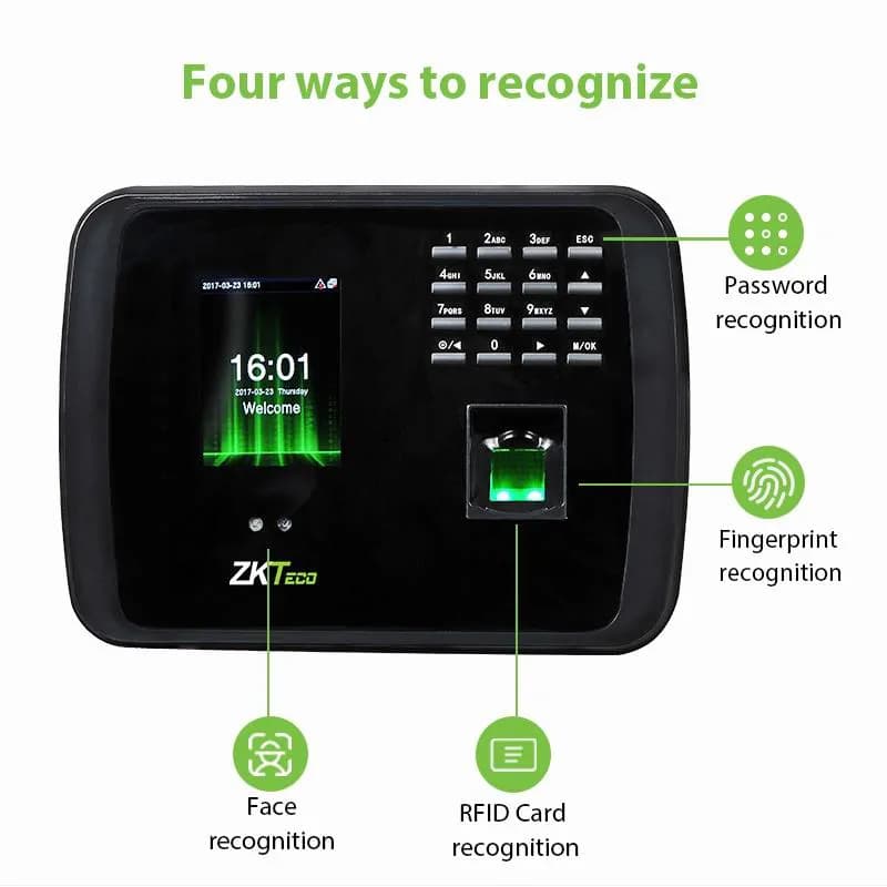 ZKTeco MB460 Multi-Biometric Time Attendance Terminal 3