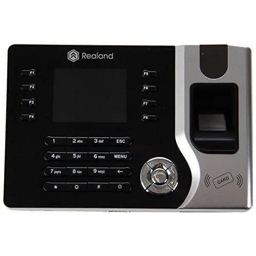 Realand Facial Recognition & Fingerprint Biometric Time Attendance Machine with Battery 4