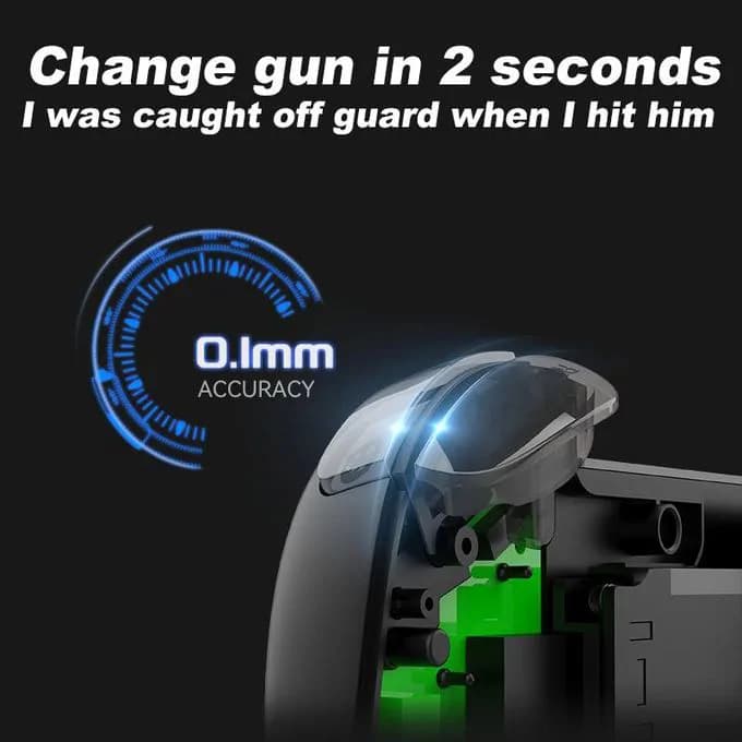 Wireless Bluetooth  Extendable Gamepad  With Cooling Fan - 2 in 1 5