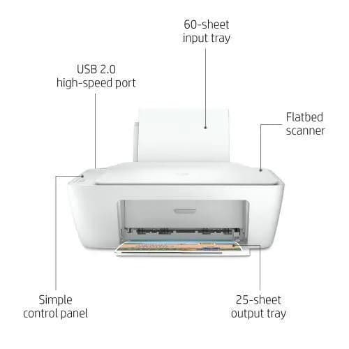 HP DeskJet 2320 All-in-One Printer Print Scan Copy USB 4