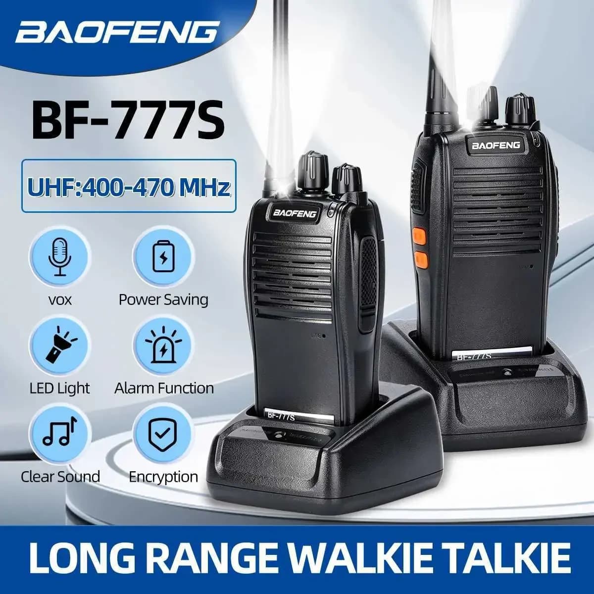 Baofeng BF-777S Walkie Talkie Two-Way Radio 400-470MHz 16CH – 2 Pieces 2