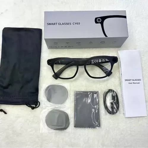 CY01 Smart Glass 12MP 4K HD Camera AI Translation 2 Lens 4