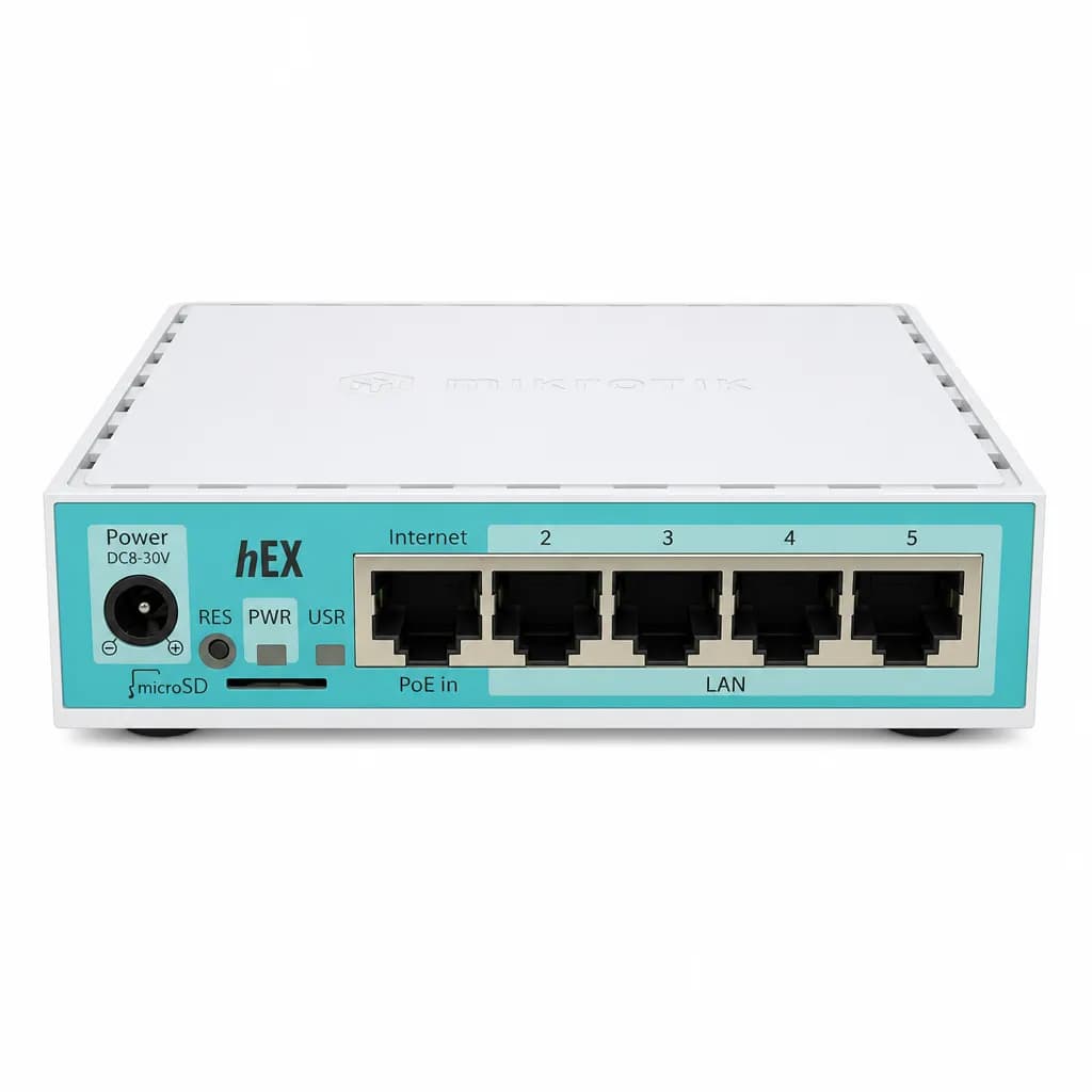 MikroTik hEX RB750Gr3 5-Port Gigabit Ethernet Router