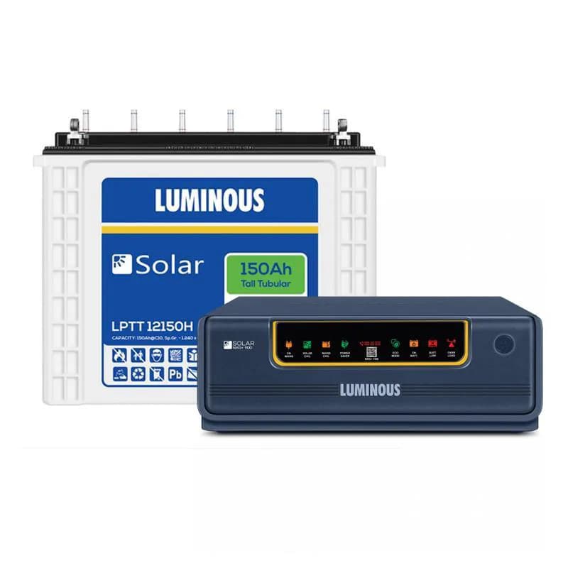 Luminous 1.5kVA Hybrid Inverter with 2 Tubular Batteries 4