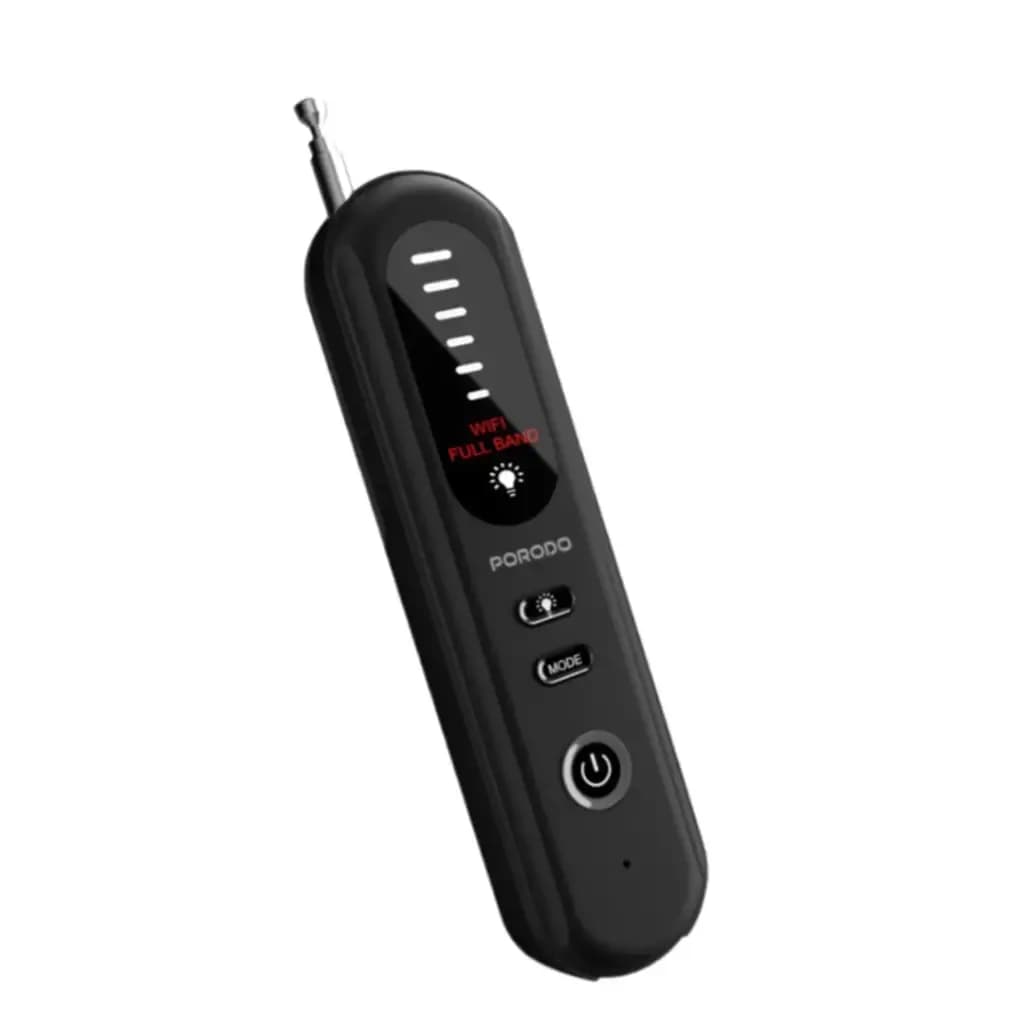 Porodo Spy Guard Wireless Signal & Camera Detector - Black