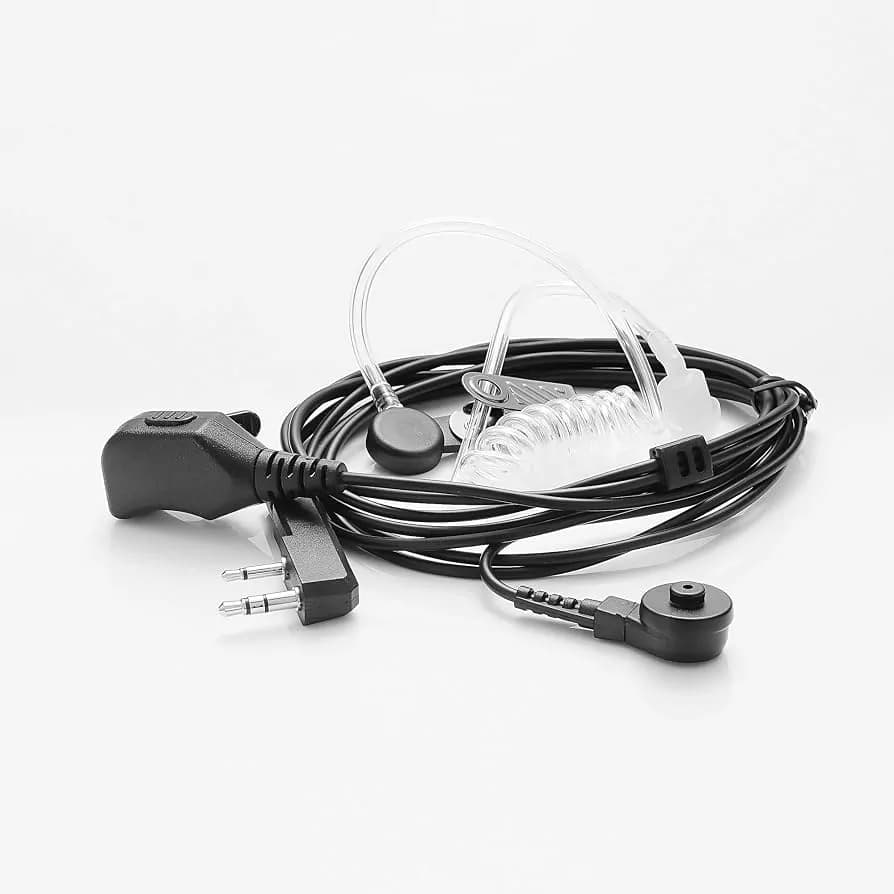 Baofeng Walkie Talkie Airtube Transparent Headset PTT 2