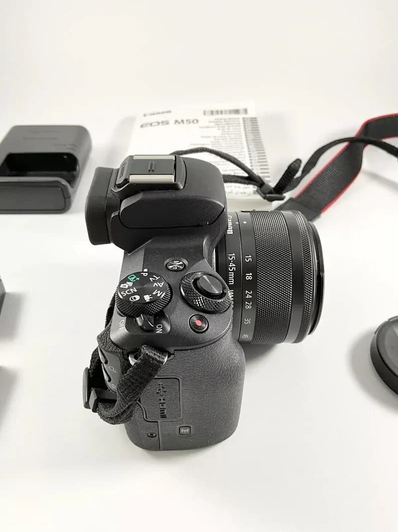 Canon Ink Cart Eos M50 Mirrorless Vlogging Camera With Ef-m 15-45mm Lens 2