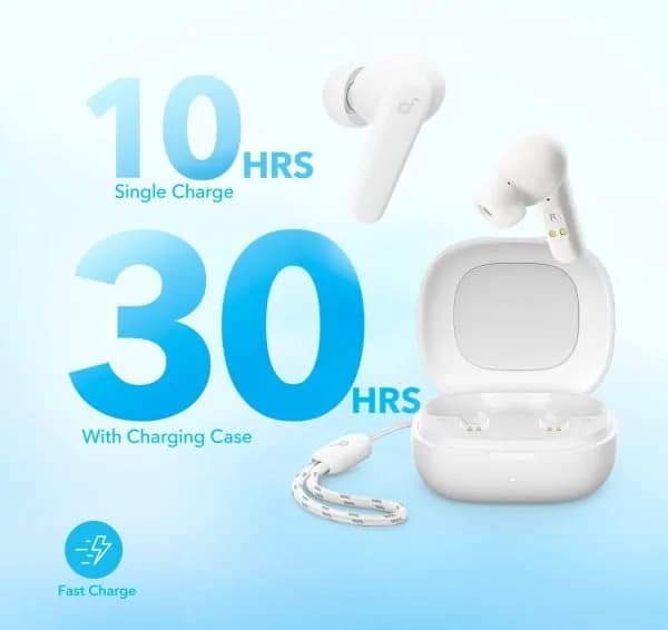 Anker Soundcore R50i NC Active Noise Cancelling True Wireless Earbuds - White 3