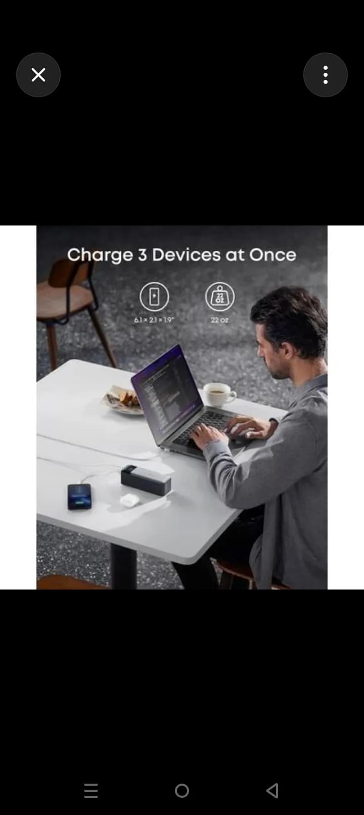 Anker 737 Power Bank 24,000mAh 140W 3-Port Black 3