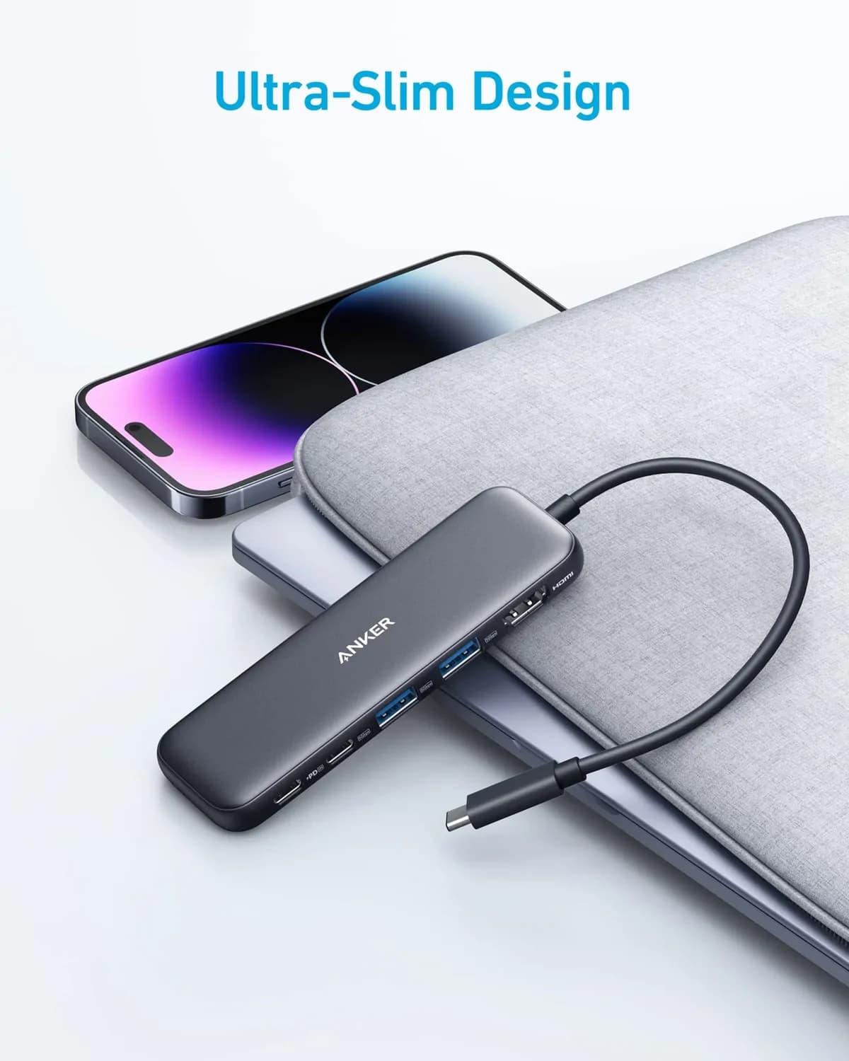 Anker 332 A8355 5-in-1 USB-C Hub 4K HDMI 3