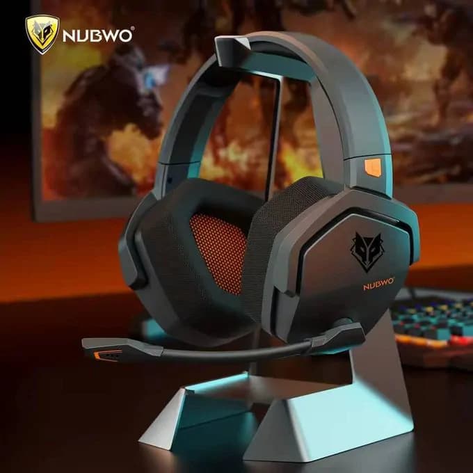 Nubwo G06 Gaming Headset - Orange & Black 4