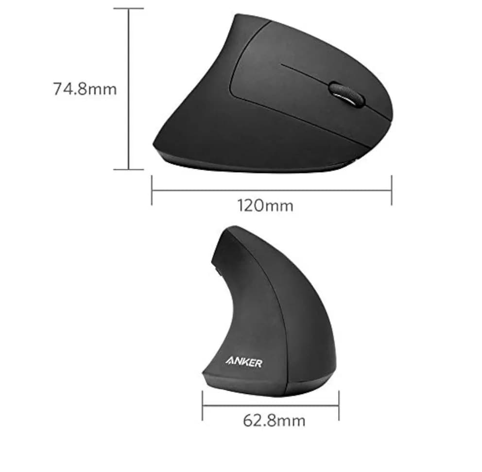 Anker A7852 2.4G Wireless Vertical Ergonomic Mouse 4