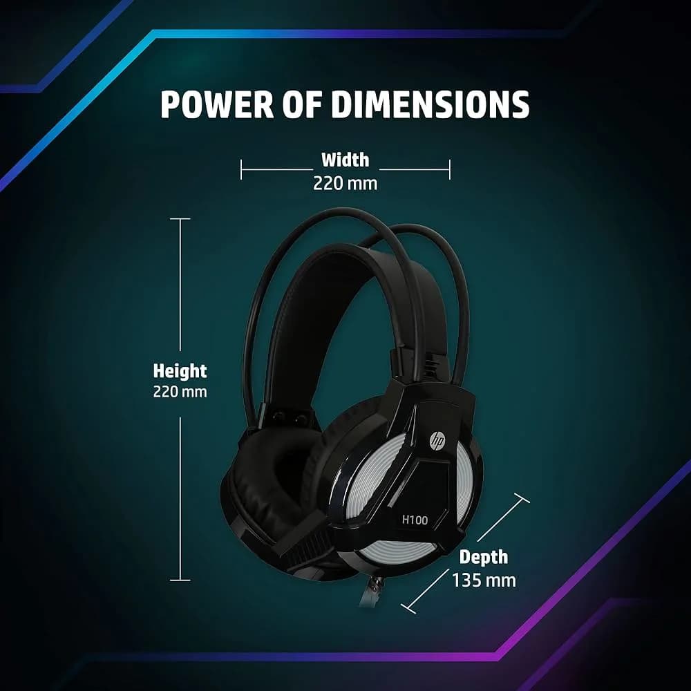 HP H100 Usb Wired Gaming Headset 4