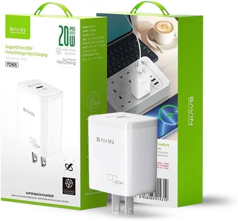 Bavin Fast Charging head charger for iphones and Samsung 2