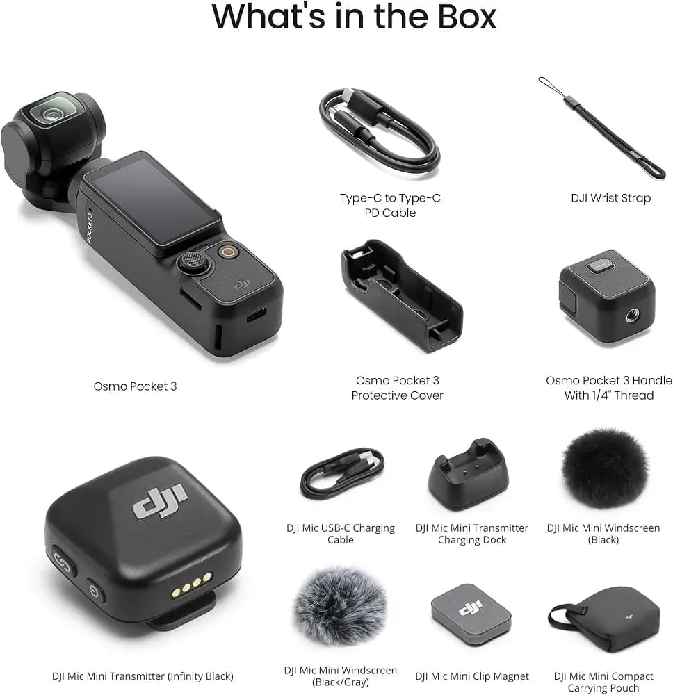 DJI Osmo Pocket 3 Creator Combo Gimbal Camera