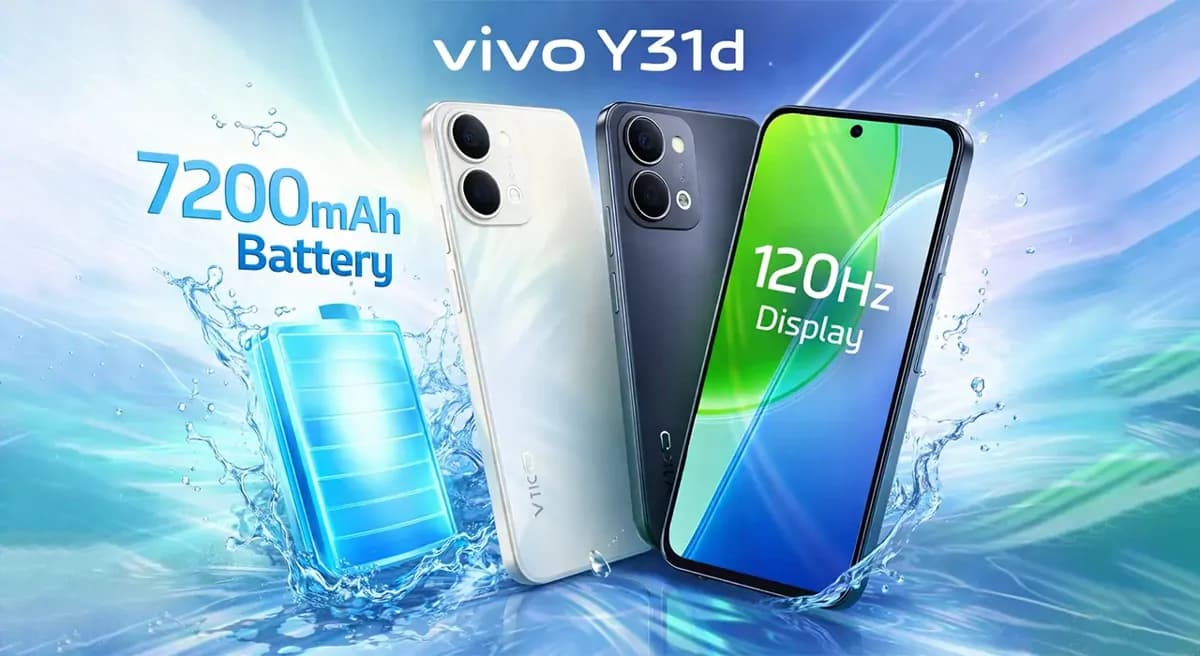 Vivo Y31D 6gb Ram 256gB Rom 6.75 inch Dual Sim 7200mAh Android 16 2
