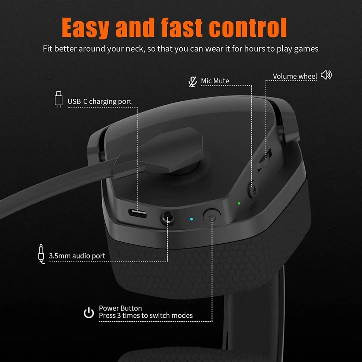 Nubwo G06 2.4g Wireless Gaming Headset For Ps5 Ps4 Pc Laptop Noise Cancelling Headset 3