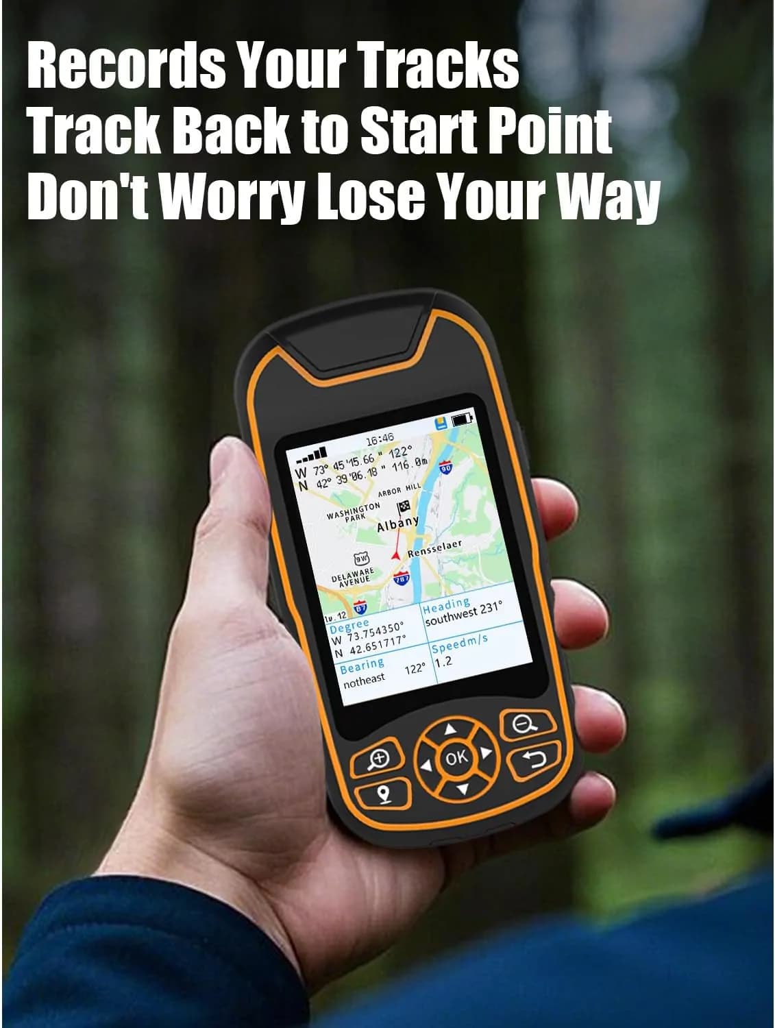 A8 Portable GPS Handheld Navigator with US Topographic Maps 6