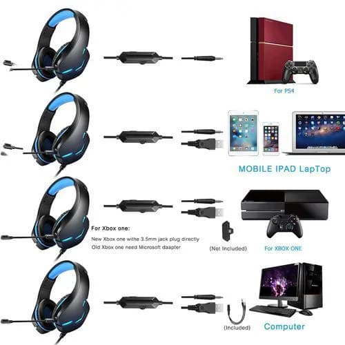 Gaming Headset For Ps4 -Xbox One -Pc - J10 4
