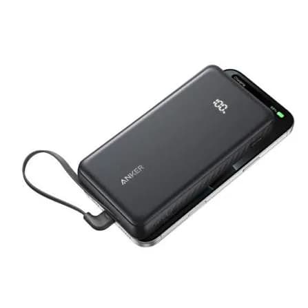 Anker Zolo Power Bank With Built in USB C Cable  20,000 mAh 3