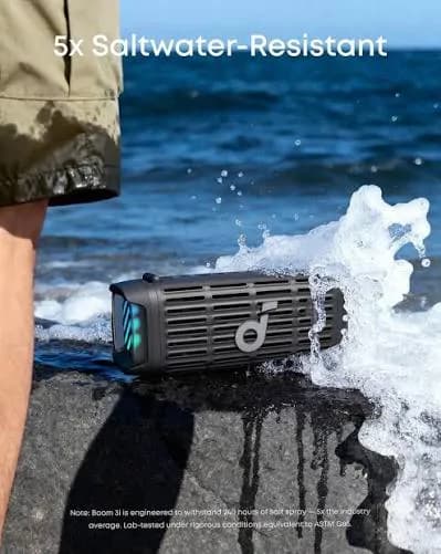 Anker Soundcore Boom 3i Rugged Outdoor Speakers  Ip68 Waterproof 3