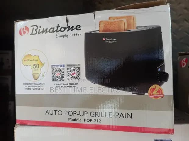 Binatone Pop Up Toaster Pop212 750w 3