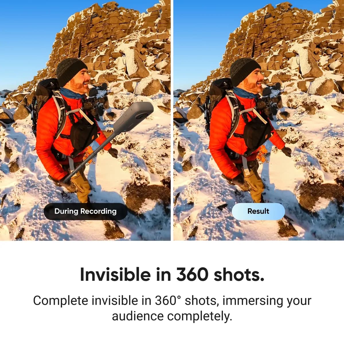 Insta360 One X2 Waterproof Action Camera Invisible Selfie Stick 6