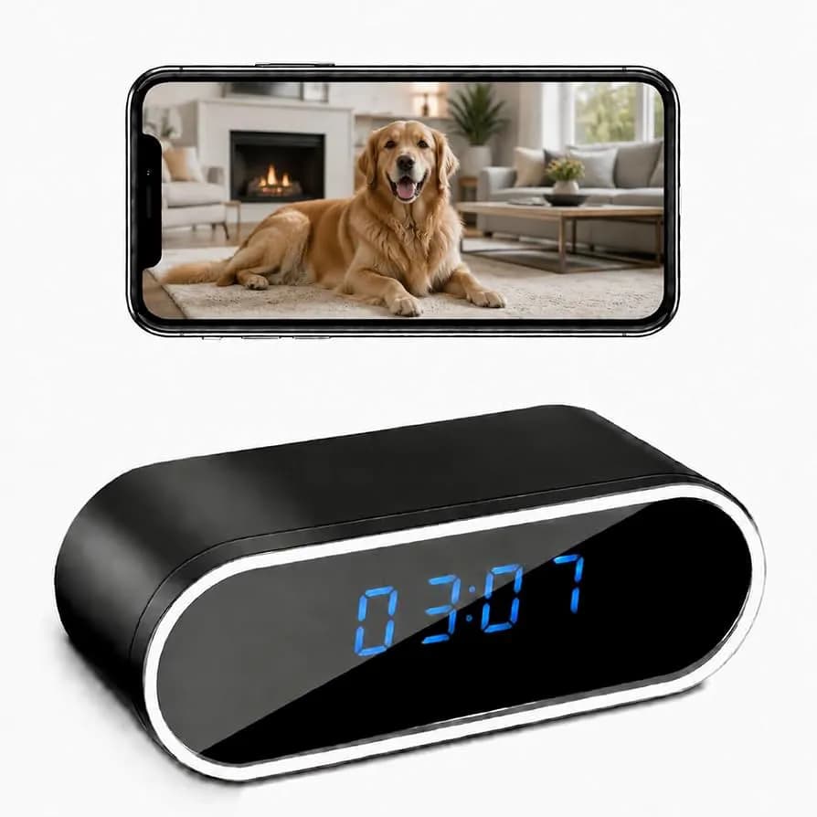 Wifi Digital Clock and IP Camera