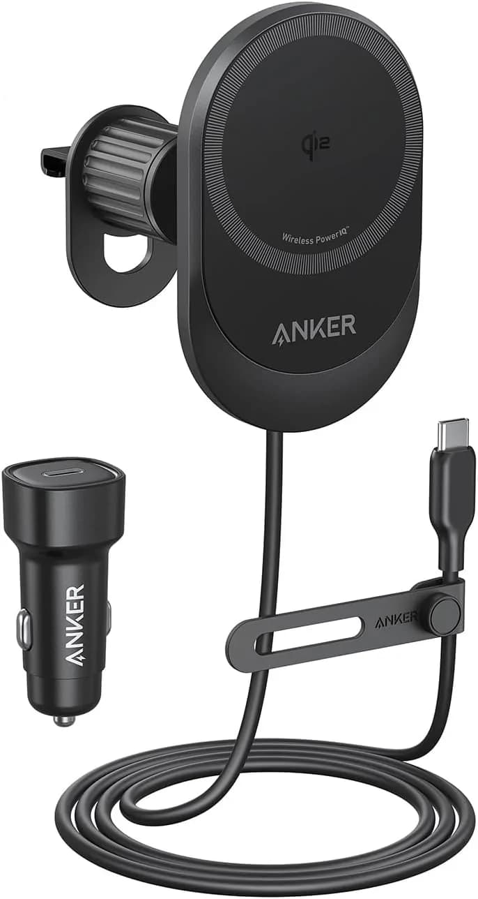 Anker Prime Magsafe Car Mount Charger, Qi2 25w Car Charger 2