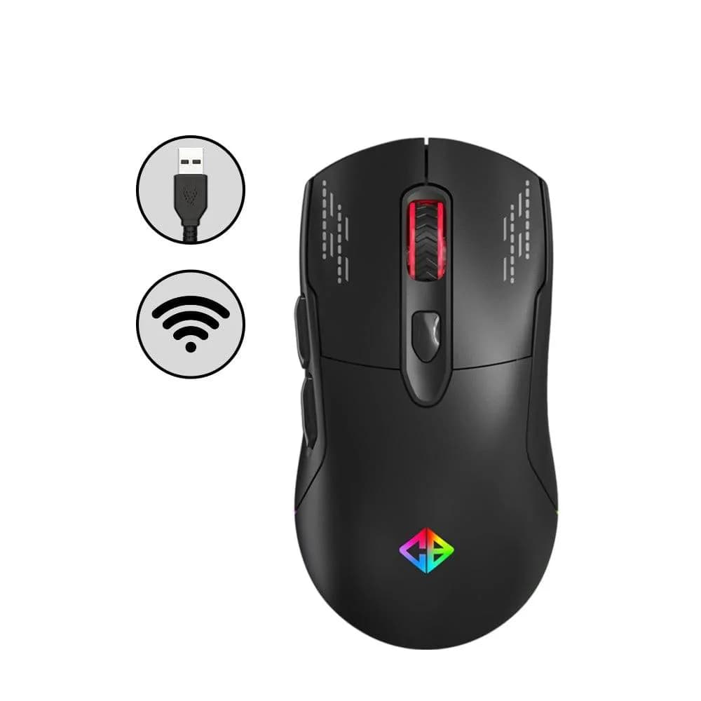 Classic Led Gaming Rechargeable Wireless Mouse- Black 2