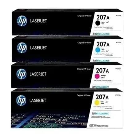 HP Original LaserJet 207A Toner Cartridges Set 99% 5