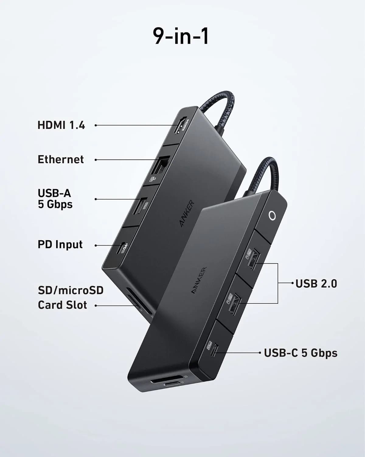 Anker 552 A8373 9-in-1 USB-C Hub 4K HDMI 3