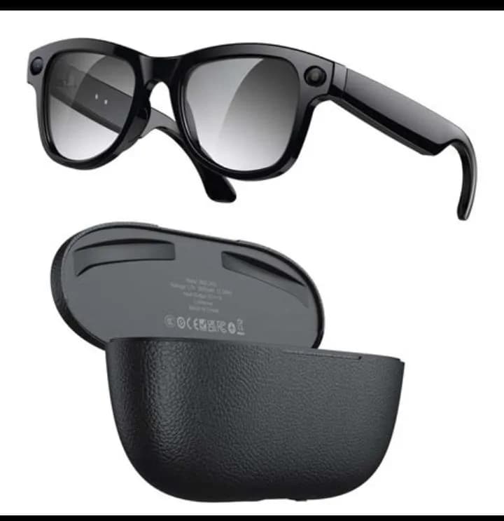 2000W Pixel M02 Ultra Smart Sunglasses, 2 Lens & Charging Case, 4K Video Camera, AI Photo Translation 2