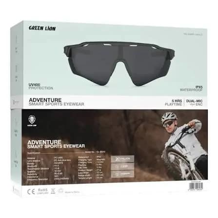 Green Lion Adventure Smart Sports Eyewear - Black 3