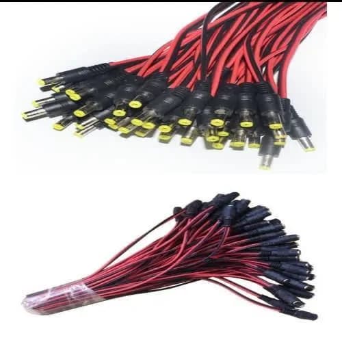 DC Power Jack Connector Cable Male 25 Pairs And Female 50 Pieces 4