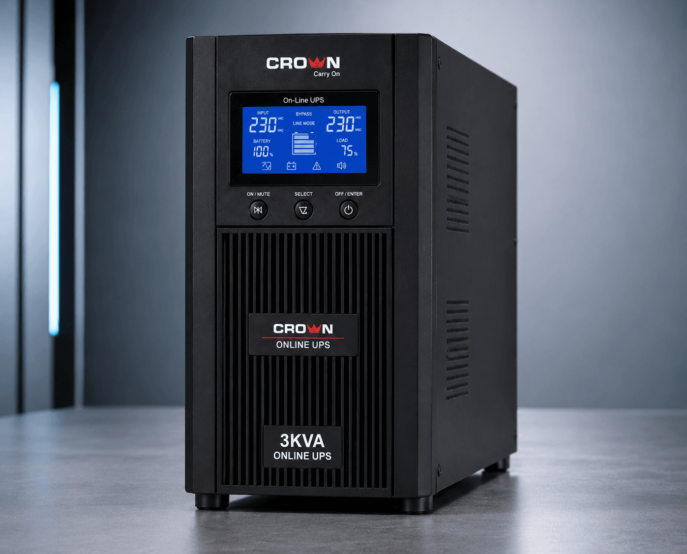 CROWN 3KVA Online Double-Conversion UPS
